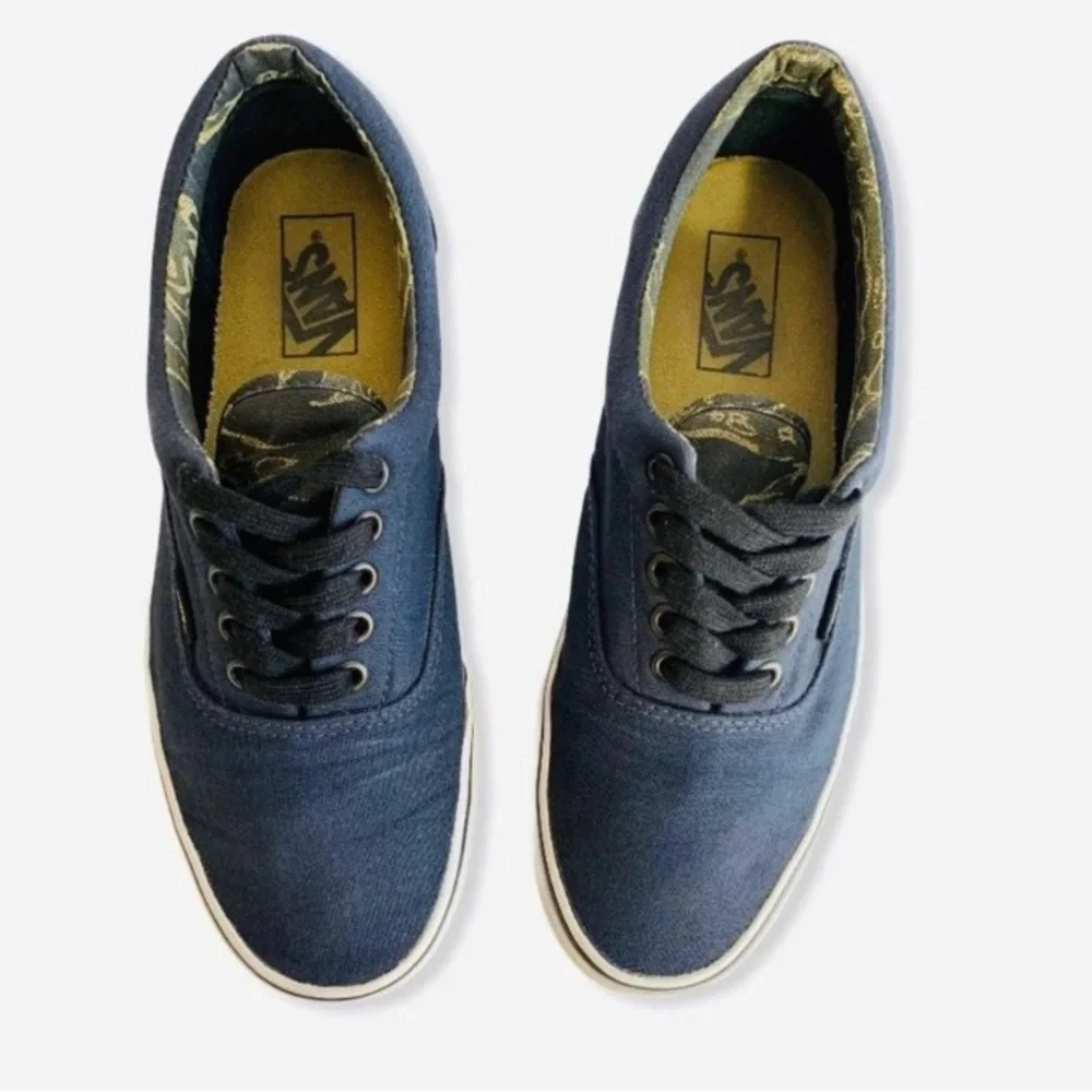Vans Navy Blue Camo Era Shoes Sz 9 - Picture 4 of 6